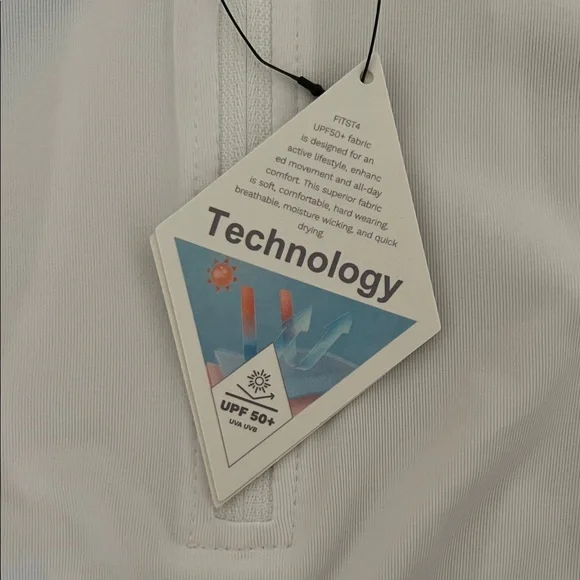 White Short Sleeve Kids Tee spf50+ girls shirt - Picture 2 of 4